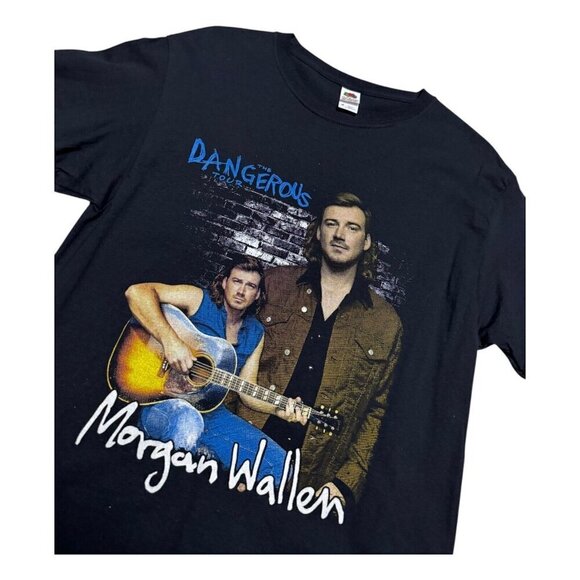 MORGAN WALLEN Dangerous Tour Merch Country Music Tee Shirt Medium - Picture 3 of 5